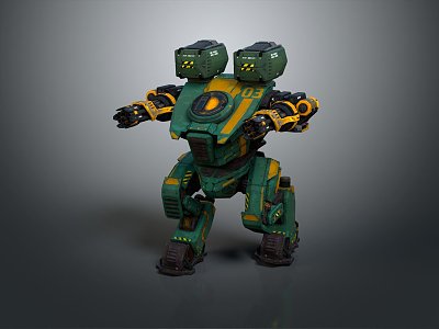 Mecha Warrior Mecha Soldier Machine Armor Mechanical Armor 3d model