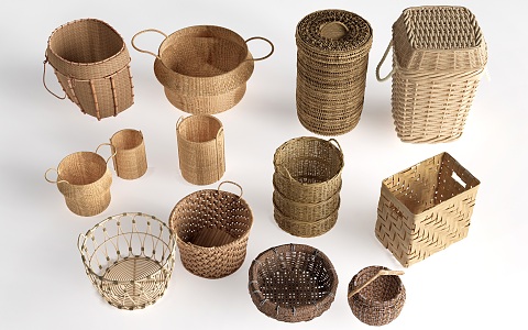 Modern Storage Basket 3d model