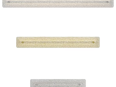 Modern Silver Gold Wall Light With Sleek Metal Design For Home Interior Decor 3d model