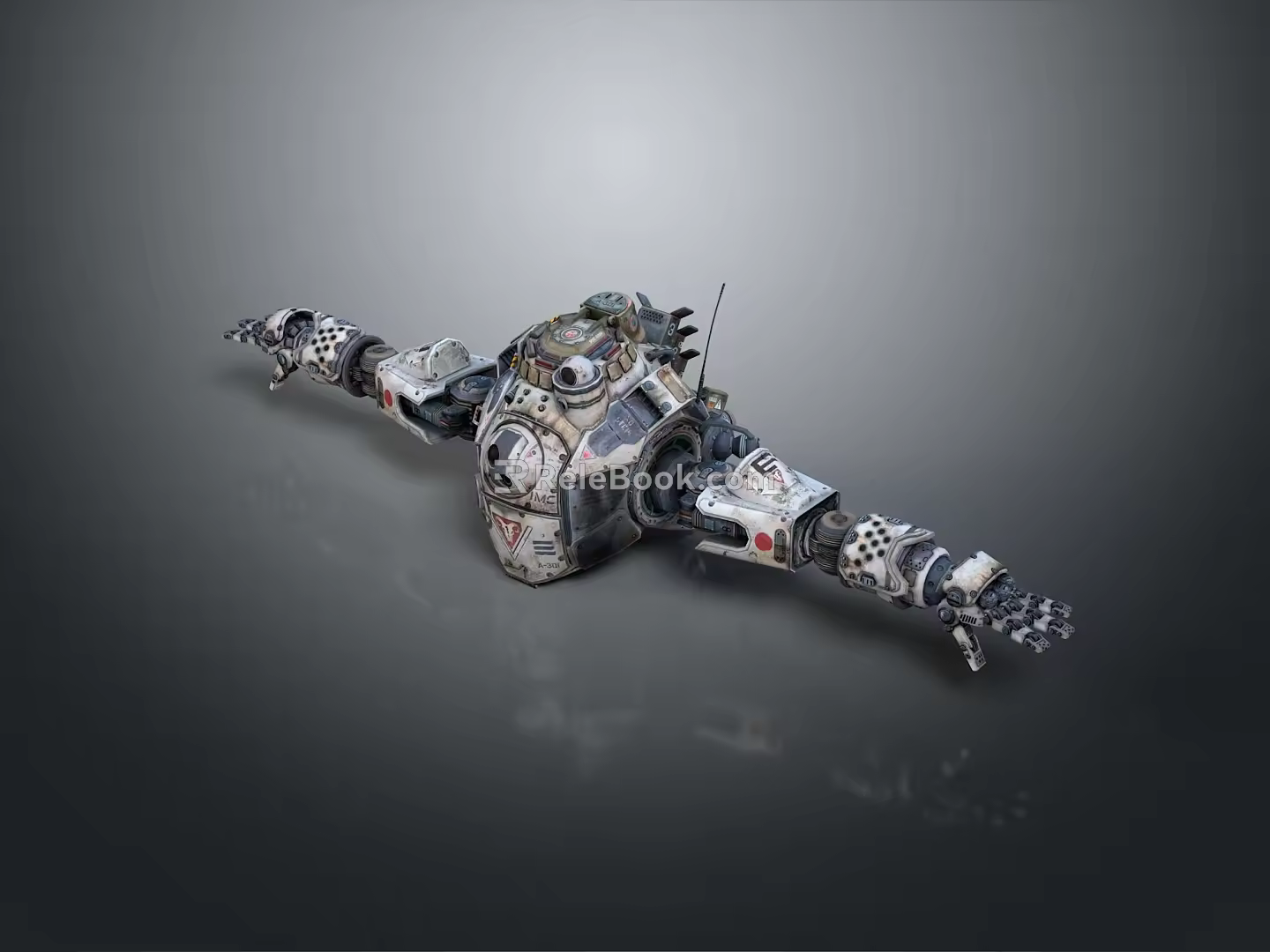 Mech Warrior Mech Soldier Machine Battlearm Mechanical Battlearm Machine Fighter Robot 3d model
