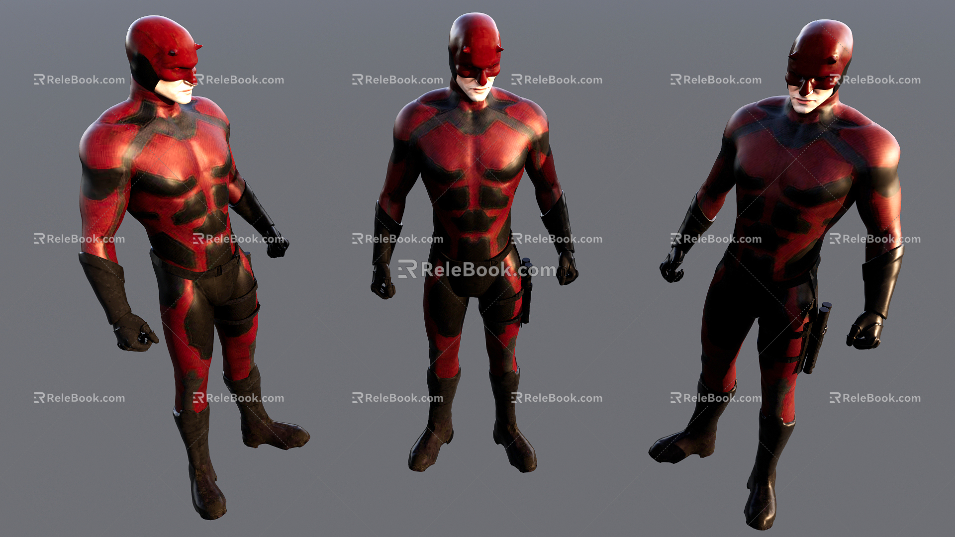 Modern game character game character super dareman 3d model