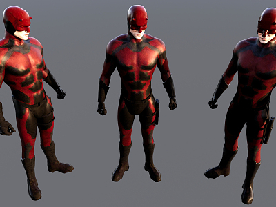 Modern game character game character super dareman model