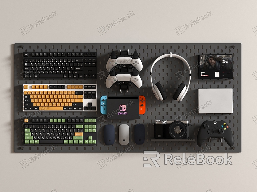 Digital combination computer keyboard game machine hole board model