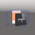Stylish Shopping Bags Featuring Black CHAN Logo Gray Scarf And White Orange Design