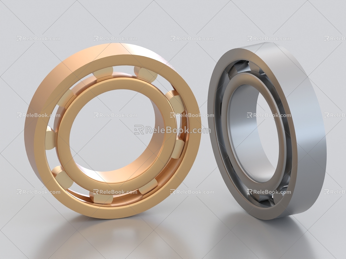 Bearings Rolling bearings Ball bearings Ball machinery 3d model