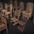 Vintage Wooden Chairs Collection With Various Traditional Designs And Styles