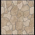 Garden Path Paving With Various Stone Textures And Color Design Patterns 3d model