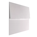 Modern White 3D Geometric Wall Decor For Contemporary Interior Design 3d model