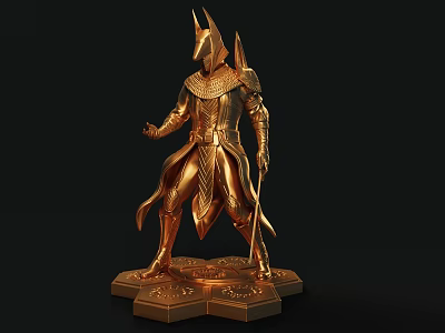 Game Character Game Figure Anubis Ancient Egypt 3d model