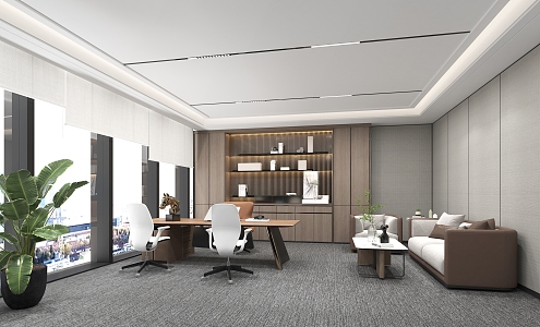 modern general manager office 3d model