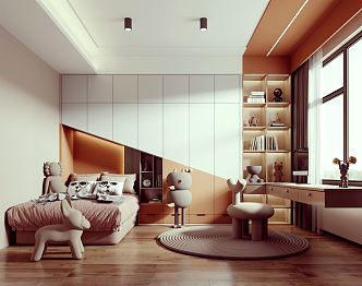 Modern Children's Room 3d model