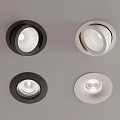 Sleek Recessed Ceiling Lights With Black And White Finish For Modern Interiors