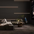 Home Theater Interior With Starry Ceiling Dark Walls Recliner Chairs And Large Projection Screen