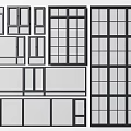 Modern window window combination 3d model