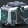Modern Mobile Coffee Car With Transparent Windows Roof Platform And Wheels For Urban Street Vending