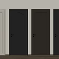 Various Colored Hinged Doors With Modern Panel And Arch Designs For Home Interior