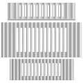 Structural Strip Components Featuring Multiple Hole Patterns And Linear Design