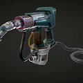 Industrial Sprayer Tool With Pneumatic Hose And Metal Nozzle For Heavy Duty Industrial Applications