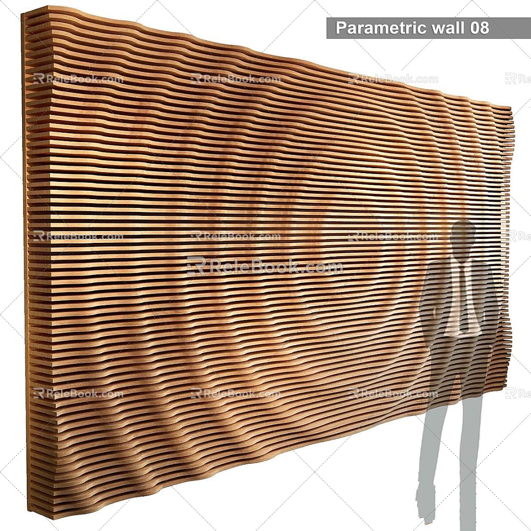 Modern other parameters wall panel plywood partition 3d model