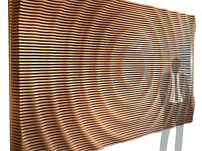 Modern other parameters wall panel plywood partition 3d model