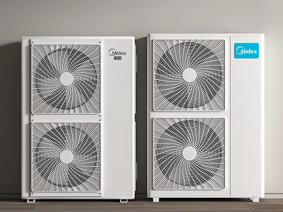 Midea Air Conditioner Outdoor Units With Dual Fans 3d model