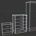 Modern Black Furniture Set With Small Drawer Chest Tall FiveDrawer Dresser And DoubleDoor Armoire