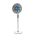 Standing Air Conditioner Fan With Modern Design Adjustable Height And Metal Base