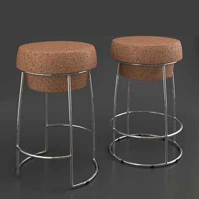 Modern Bar Stool Simple Bar Stool 3d model