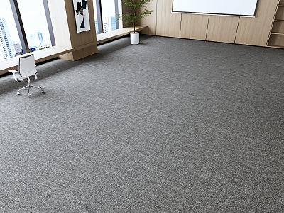 office carpet gray carpet striped carpet 3d model