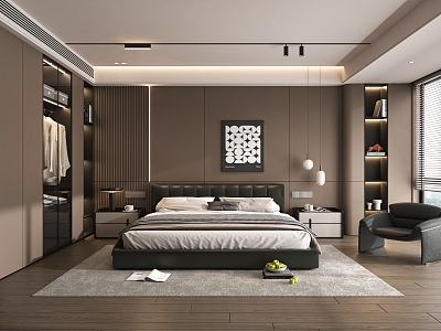 Modern Bedroom Double Bed model