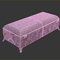 Ornate Metal Clothing Storage Box With Intricate Carvings And Decorative Feet