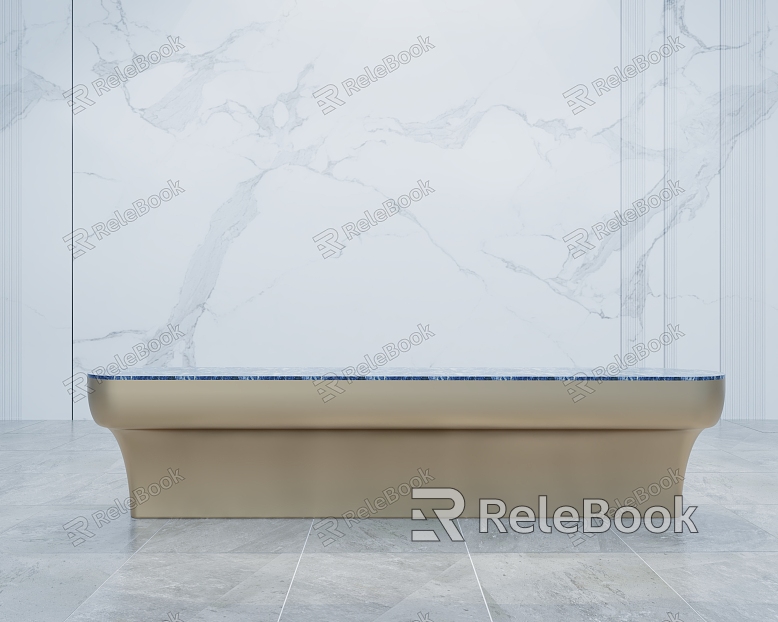 Modern reception desk model