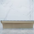 Modern reception desk 3d model
