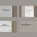 Elegant Company Sign Designs With Marble Wood And Golden Accents