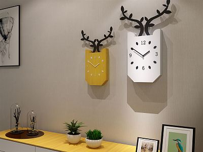 Modern clock decorative leaf wall clock model