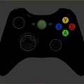 Glossy Dark Purple Xbox Controller Featuring Colorful Y X B A Buttons And Logo