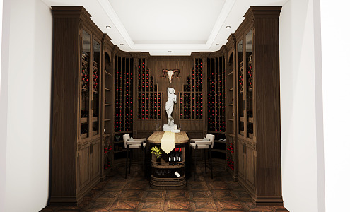 American Wine Cellar 3d model