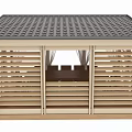 modern pavilion gazebo 3d model