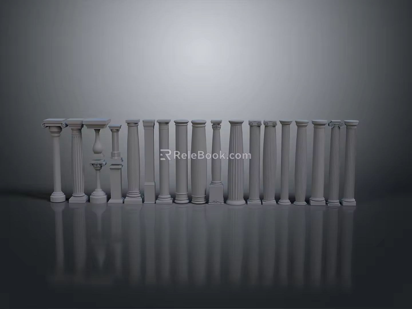 Columns Stone Columns Stone Columns Old Columns Roman Columns Roman Columns Classical Columns Greek Columns 3d model