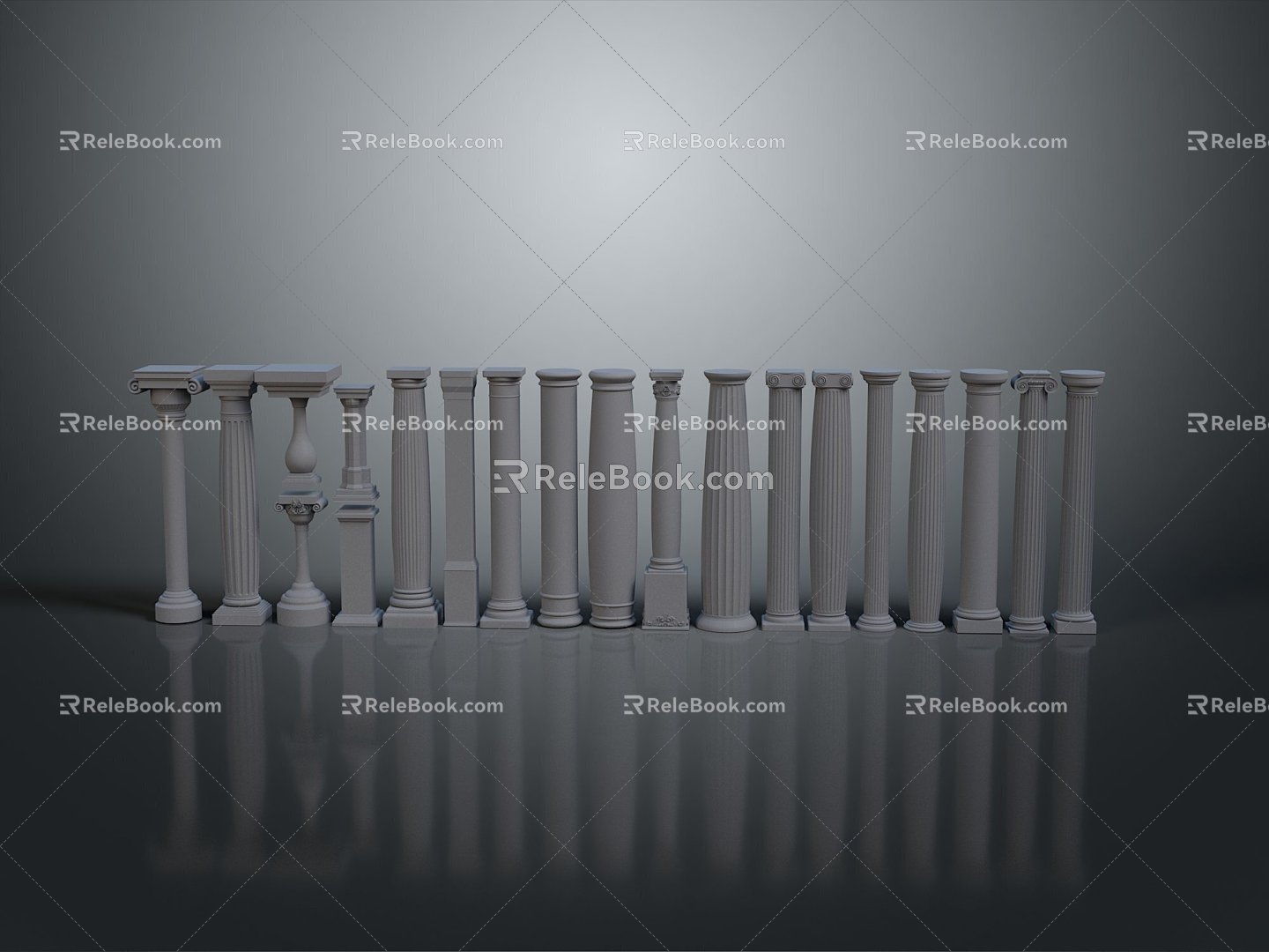 Columns Stone Columns Stone Columns Old Columns Roman Columns Roman Columns Classical Columns Greek Columns 3d model