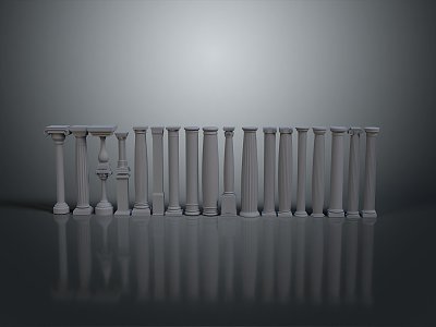 Columns Stone Columns Stone Columns Old Columns Roman Columns Roman Columns Classical Columns Greek Columns 3d model