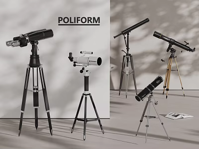Poliform Entertainment Electronics Telescopes With Tripods For Stargazing And Home 3d model