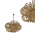 Nordic Chandelier Log Chandelier 3d model