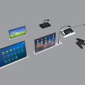 Modern All-in-One Machine Upgrade Screen All-in-One Electronic Famous Brand Microphone 3d model
