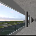 Modern School Building Complex With Sports Field Running Track And Green Lawn
