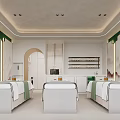 Elegant New Chinese Style Beauty Salon Treatment Room With Soft Lighting And Comfortable Massage Beds