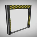 Door Frame Security Door 3d model