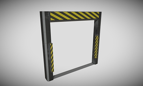 Door Frame Security Door 3d model