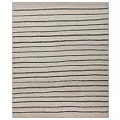 Square Rug With Neutral Striped Pattern And Textured Black Lines Design 3d model