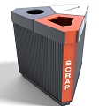 Modern style dustbin dustbin public facilities highway facilities recycling bin 3d model